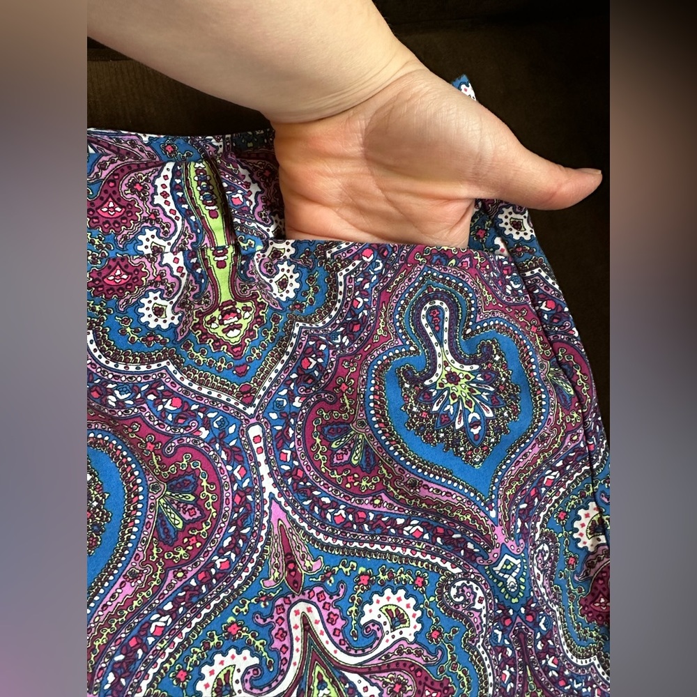 Talbots The Perfect Crop Curvy Multi Color Summer… - image 3